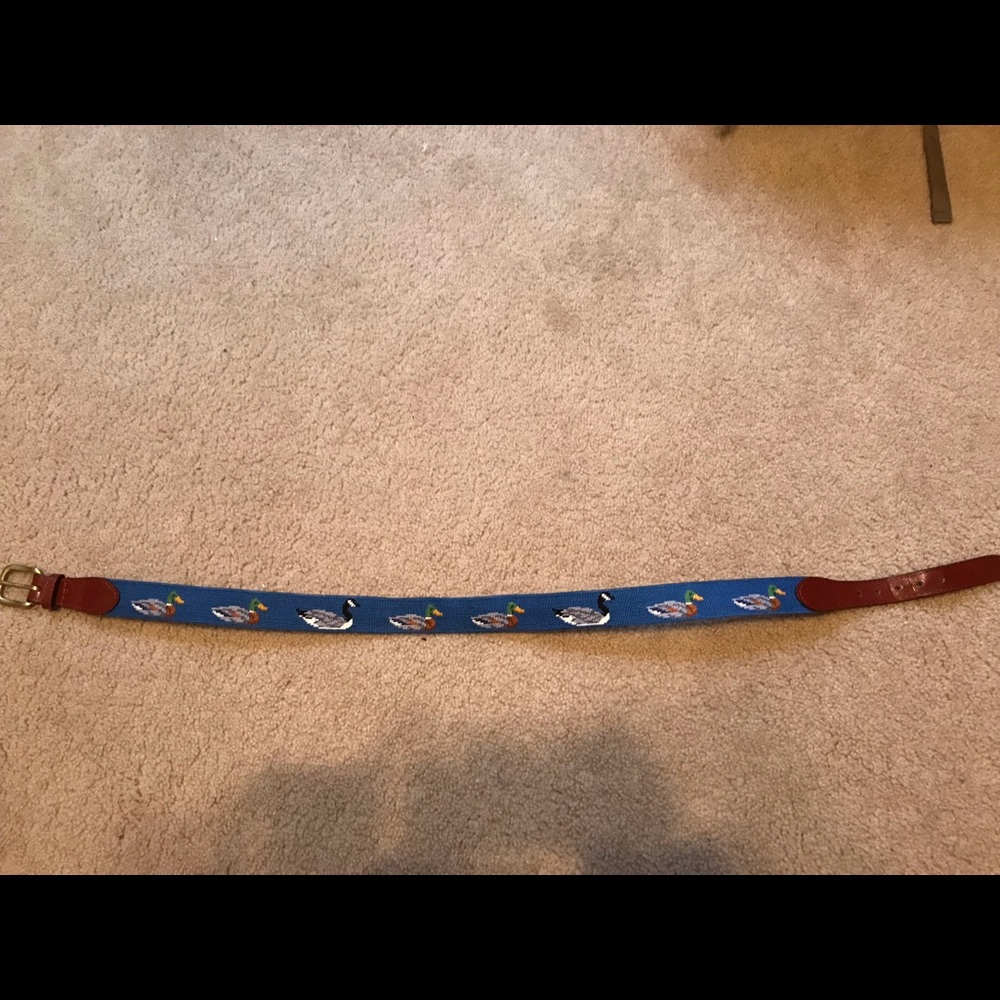 Smathers & Branson DuckDuckGoose Needlepoint Belt - Picture 2 of 5